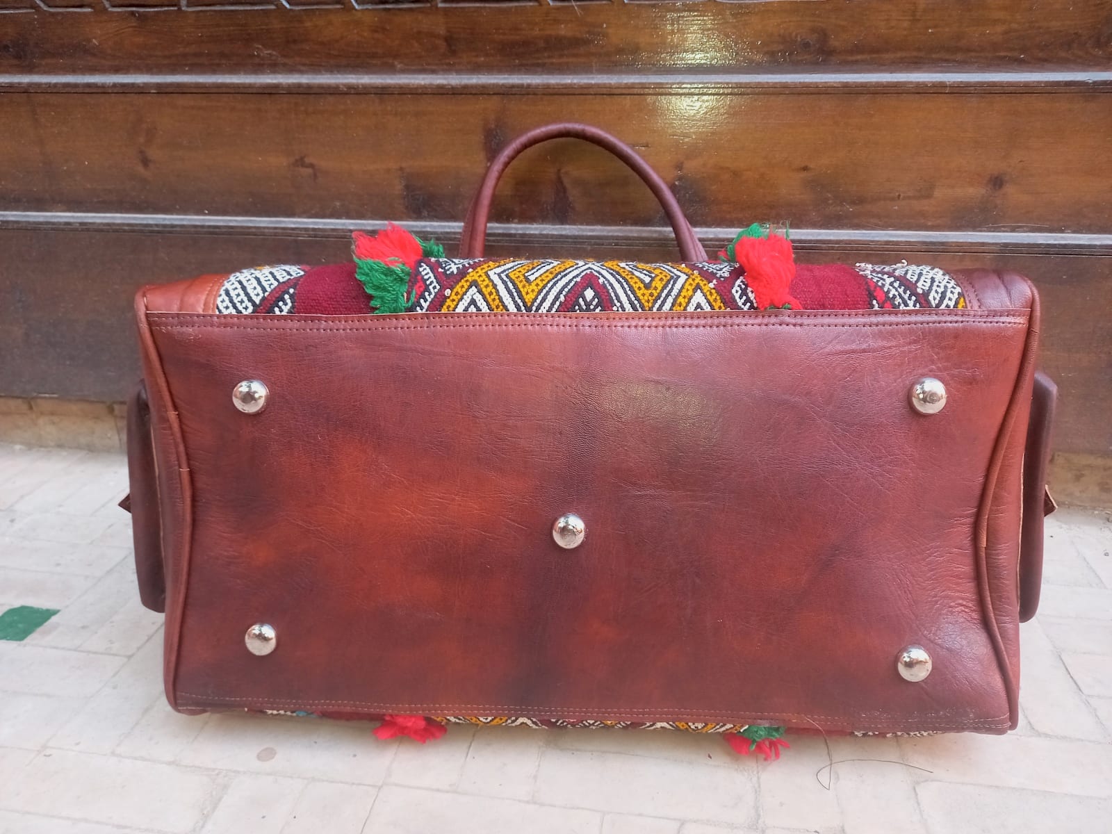  bag leather and Sabra silk White Morocco