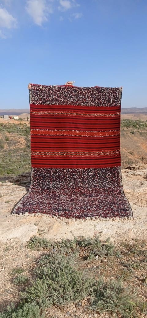  Flatweave Wool Warp and Wool Colored Morocco