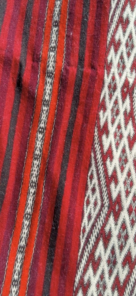  Flatweave Wool Warp and Wool Colored Morocco