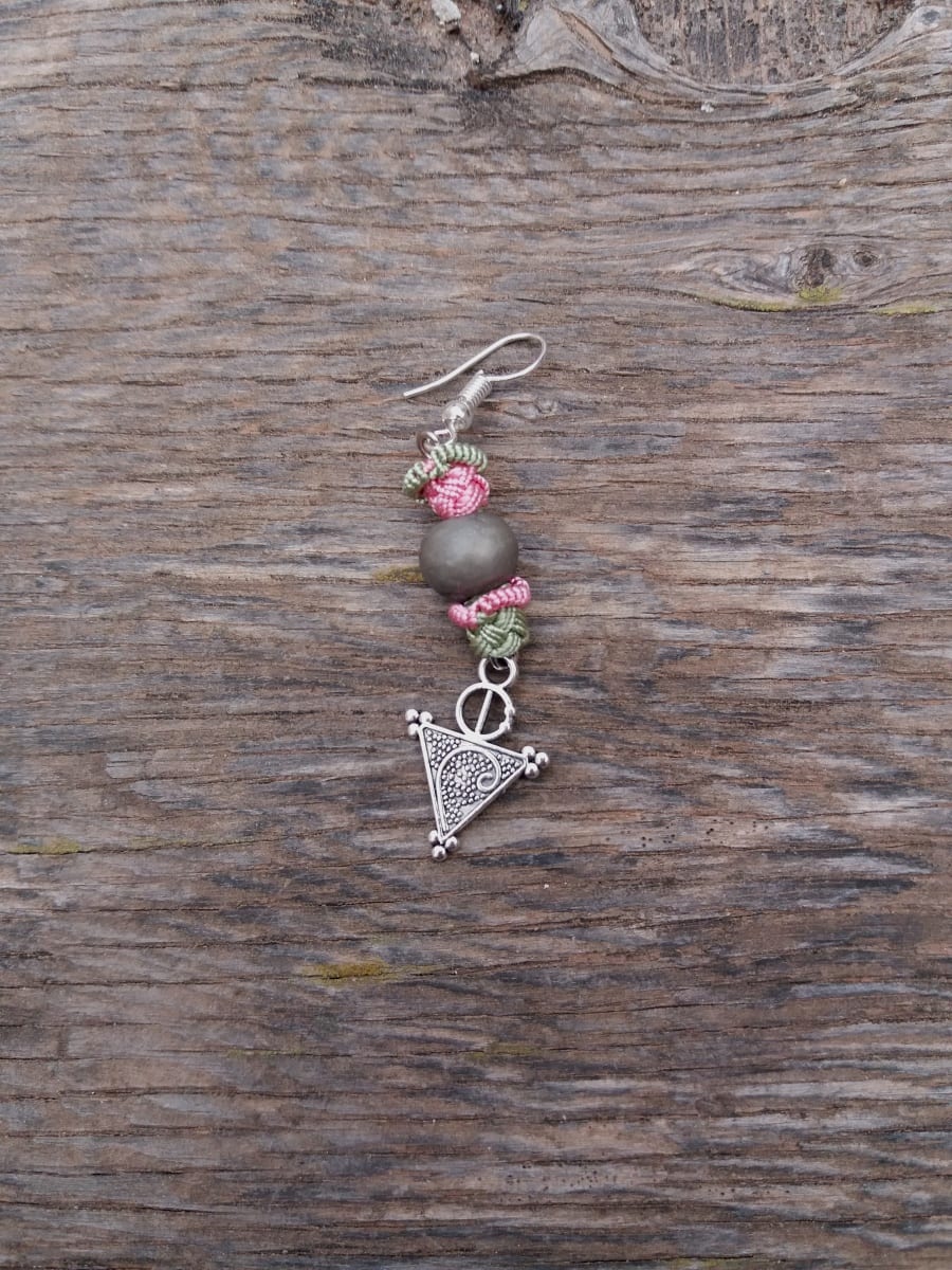 Button Dangle Earrings
