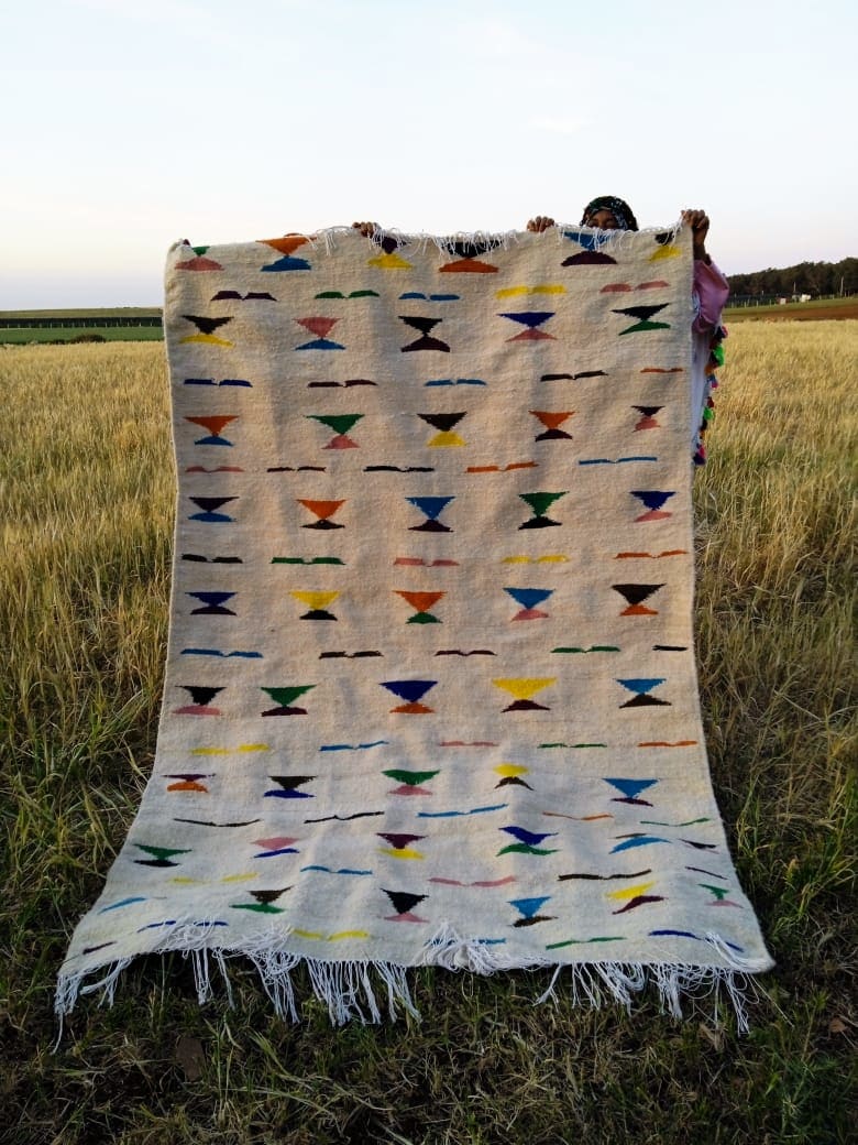  Flatweave rug  Colored Morocco