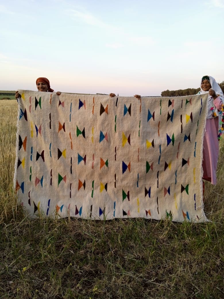  Flatweave rug  Colored Morocco