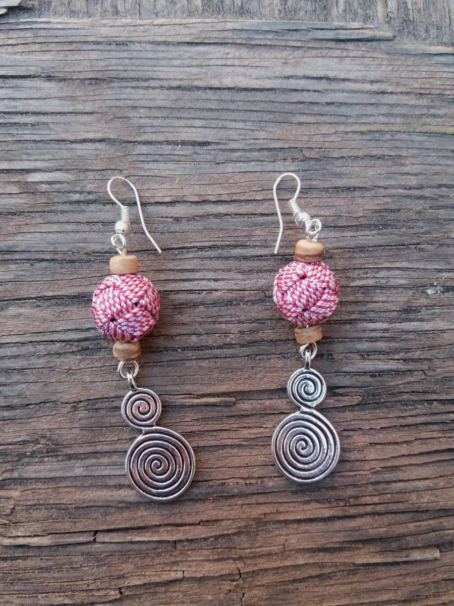 Button Dangle Earrings