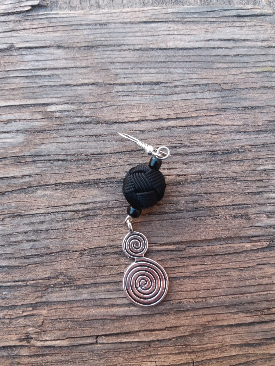 Button Dangle Earrings