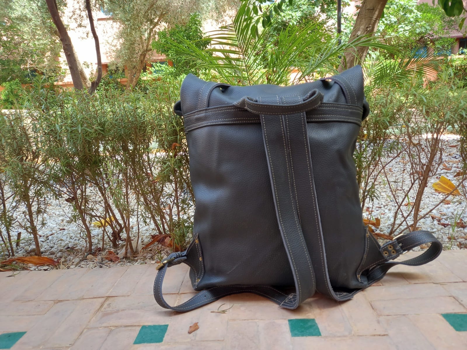  bag leather Black Morocco