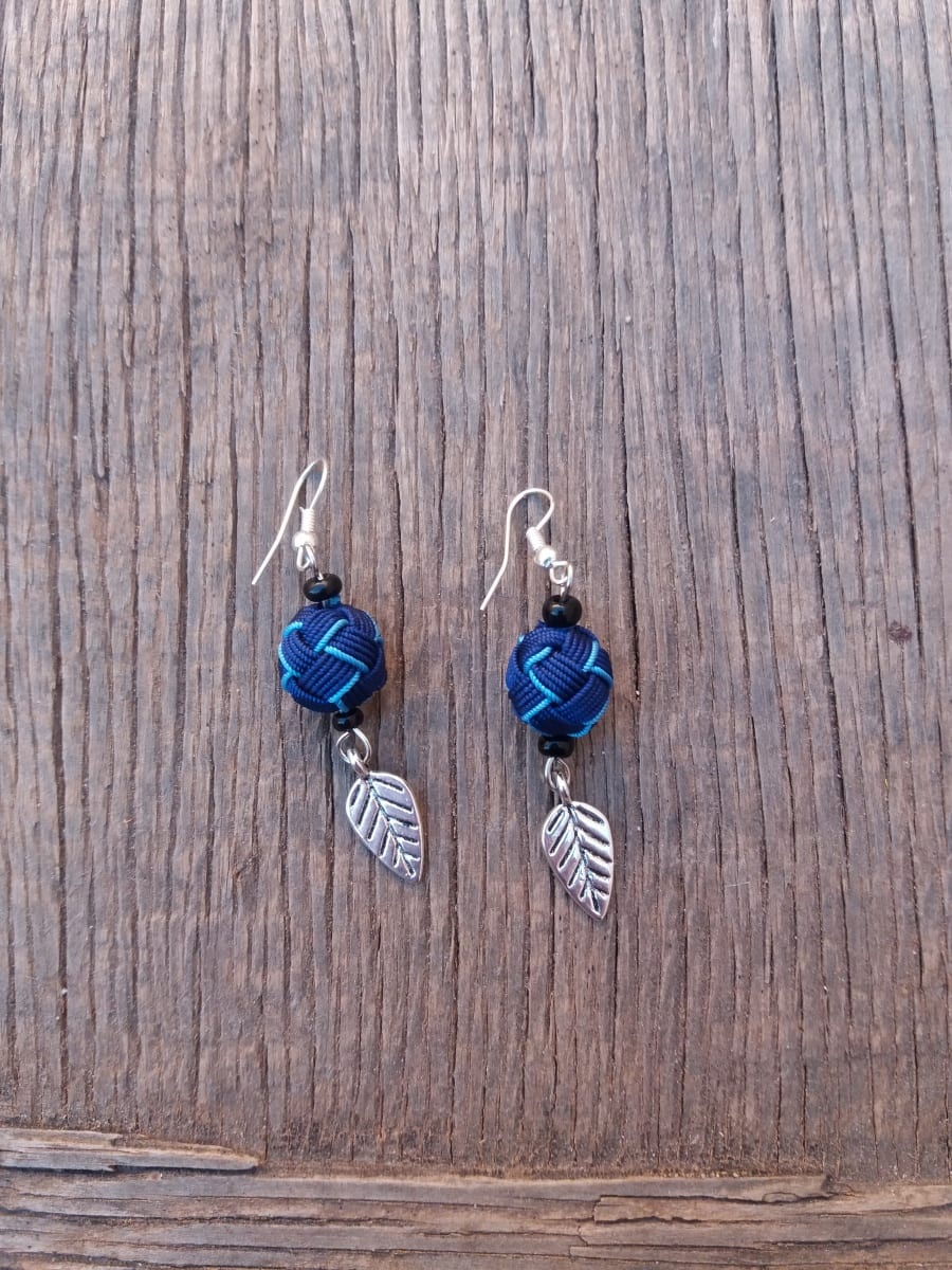 Button Dangle Earrings