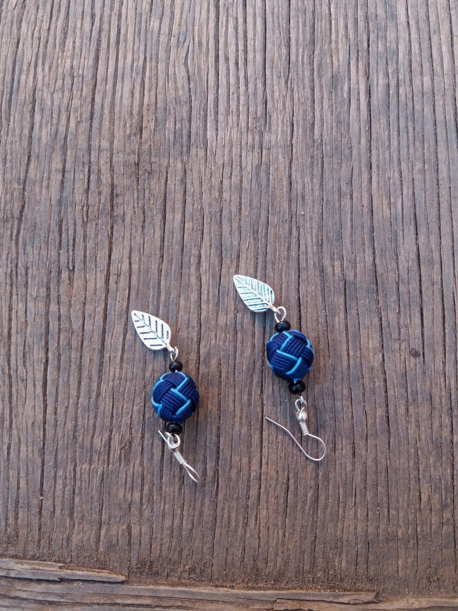 Button Dangle Earrings