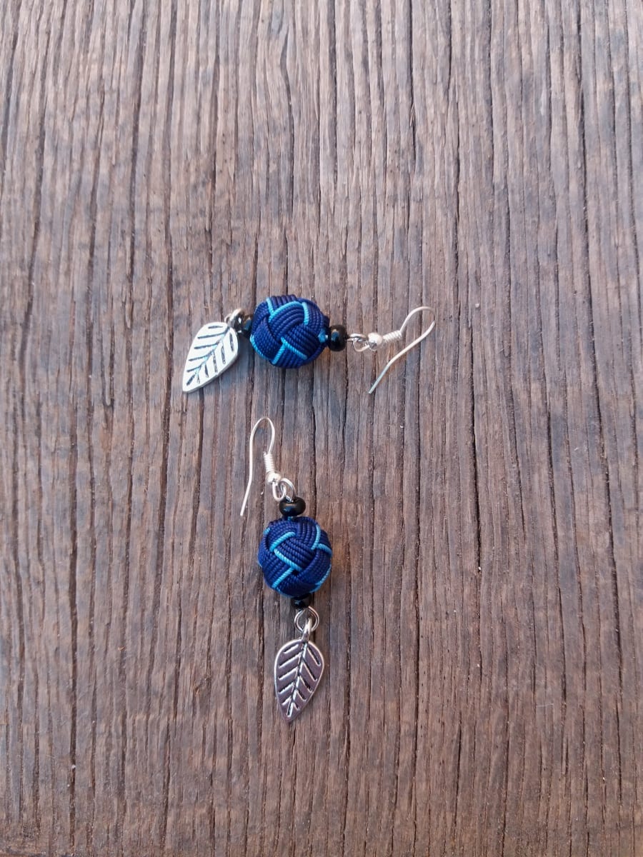 Button Dangle Earrings