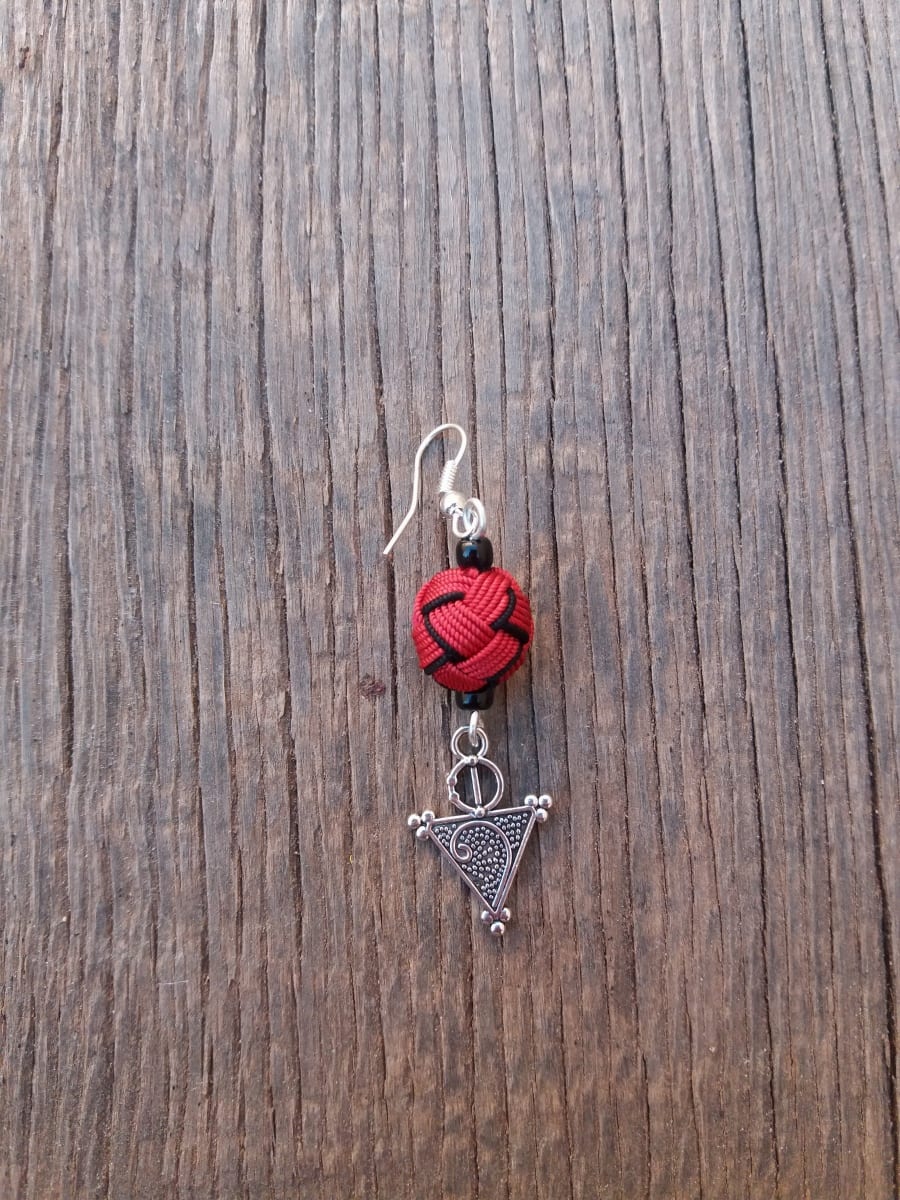 Button Dangle Earrings