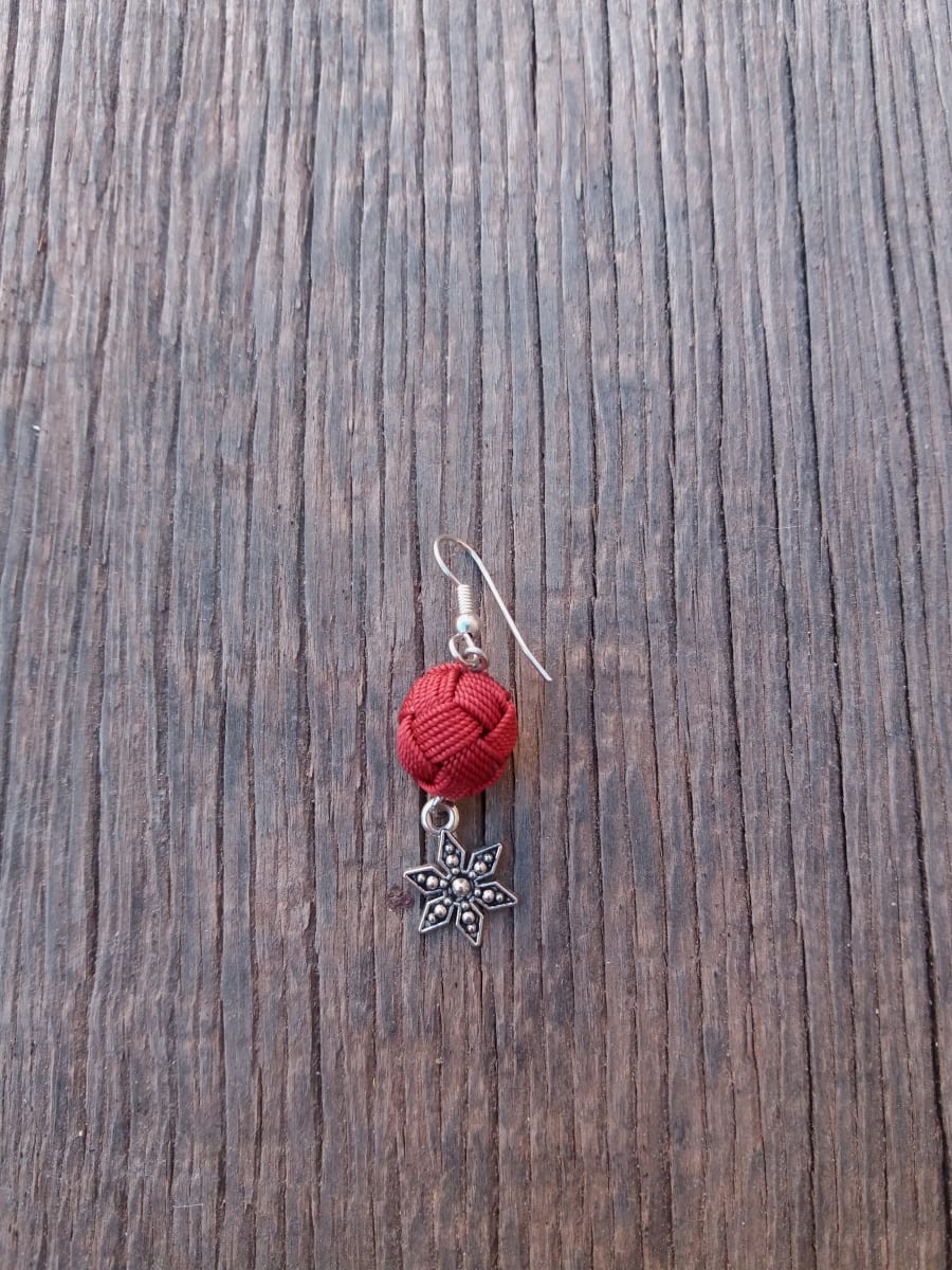 Button Dangle Earrings
