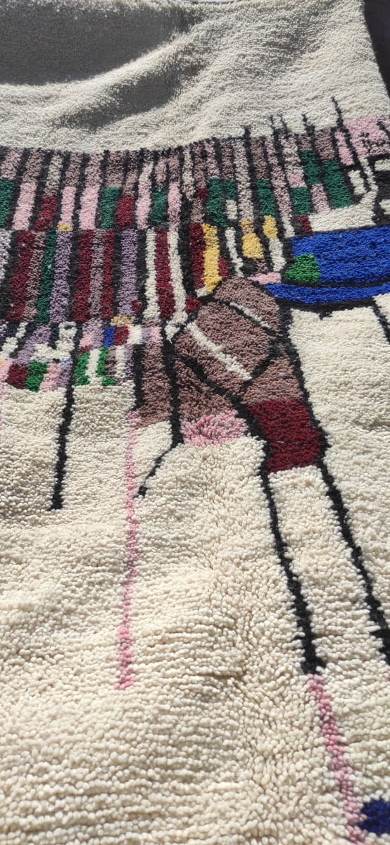  Azilal Rug Wool Colored Morocco