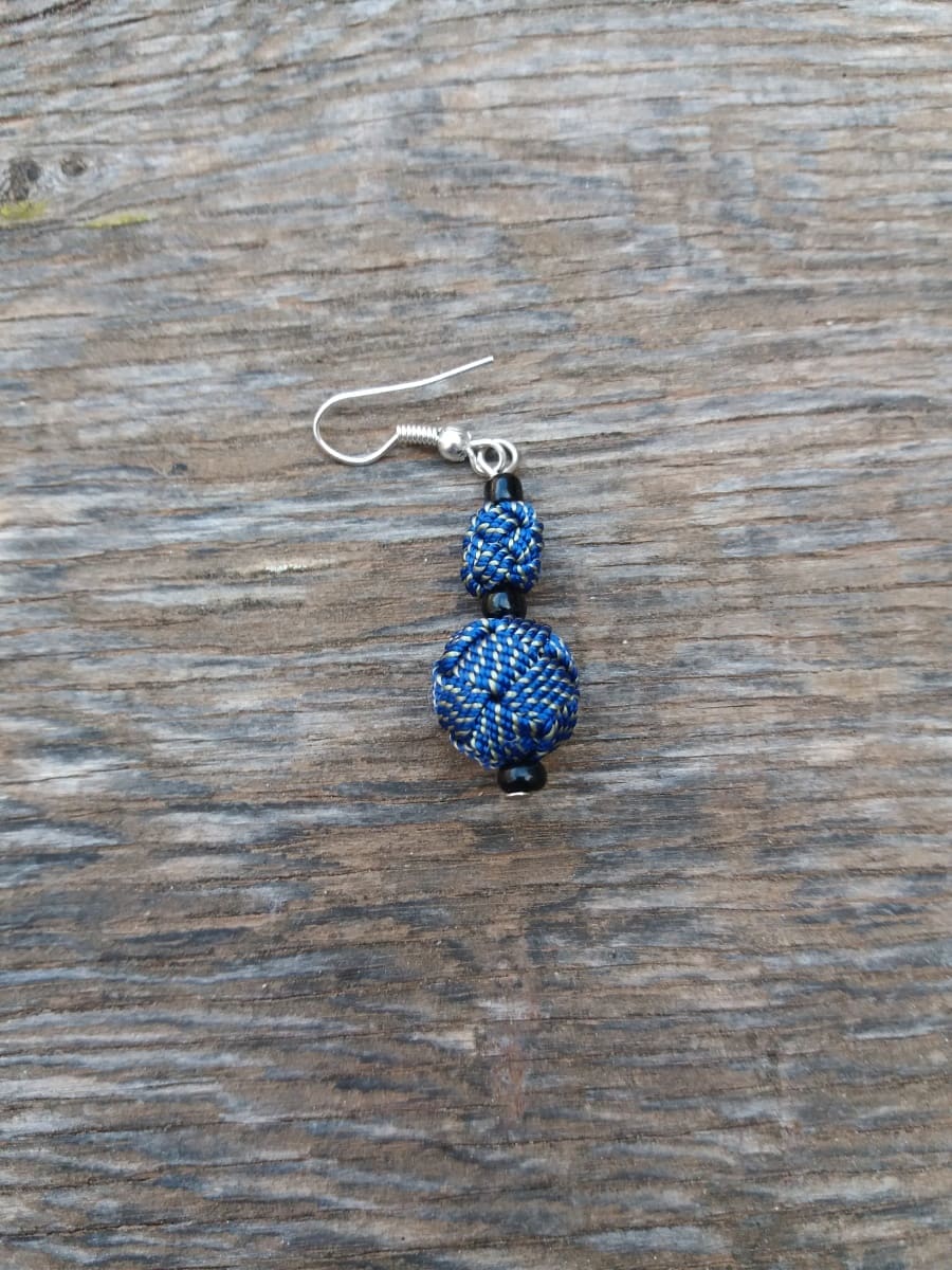 Ball and Button Earrings