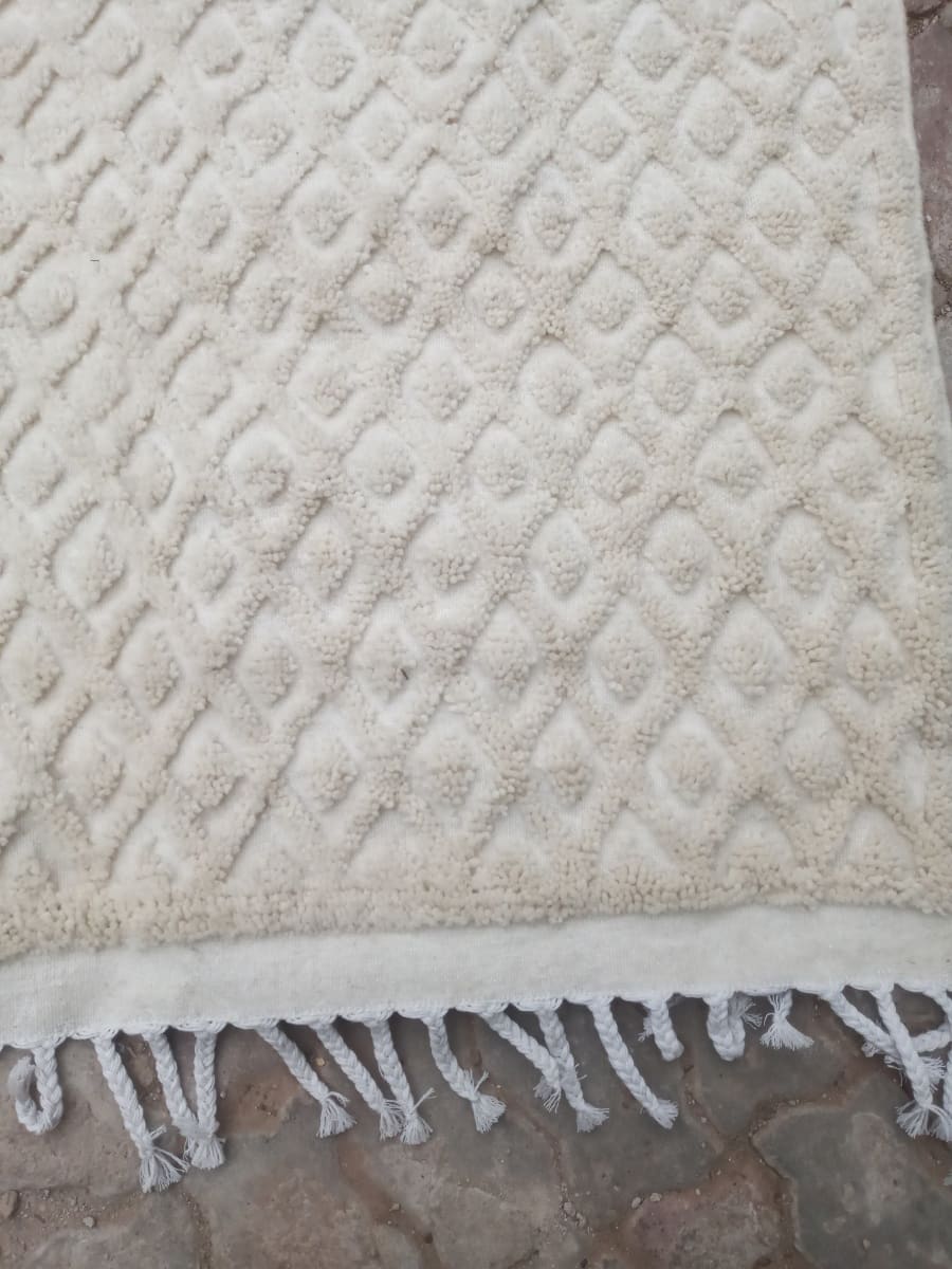  A rug  White Morocco