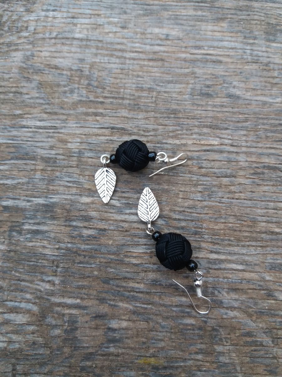 Button Dangle Earrings