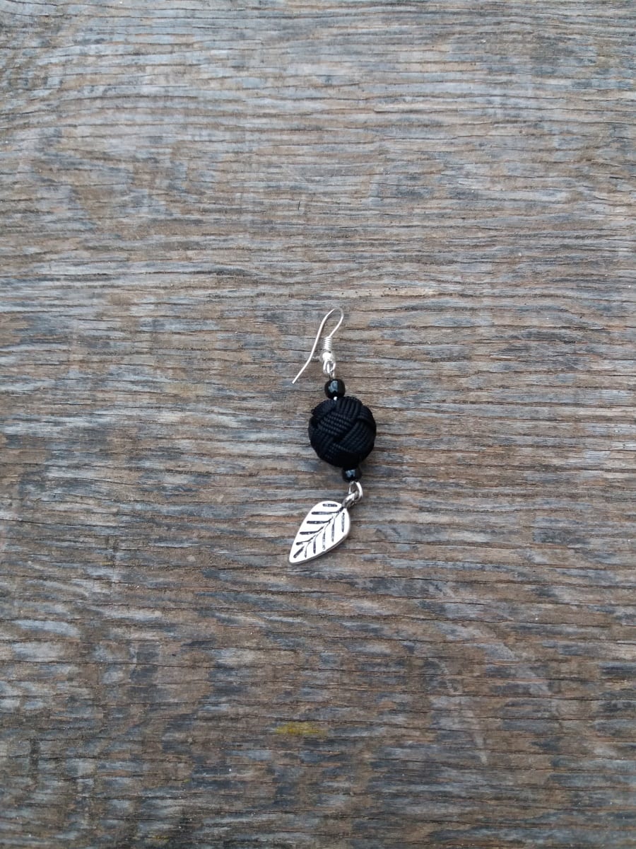 Button Dangle Earrings