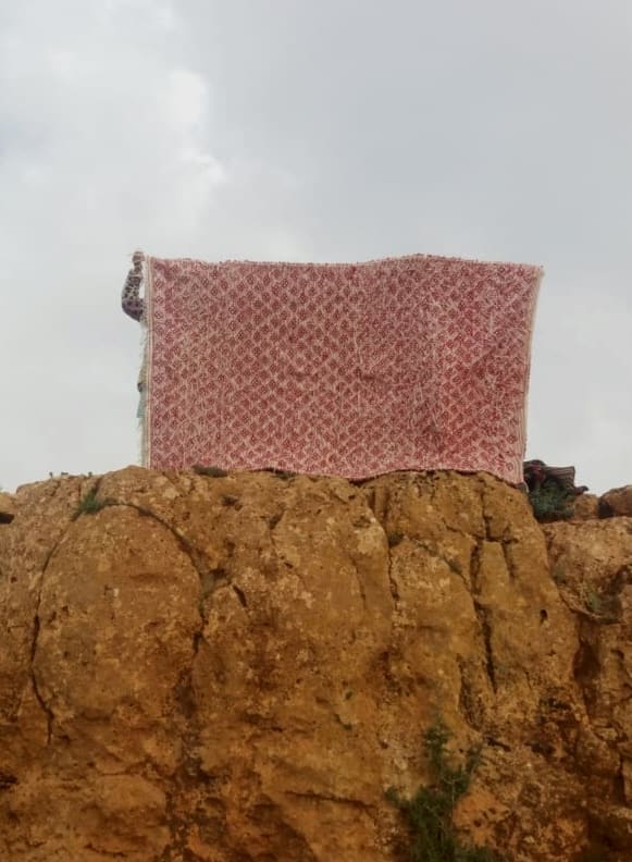  Handmade Flatweave Rug  Red, White Morocco