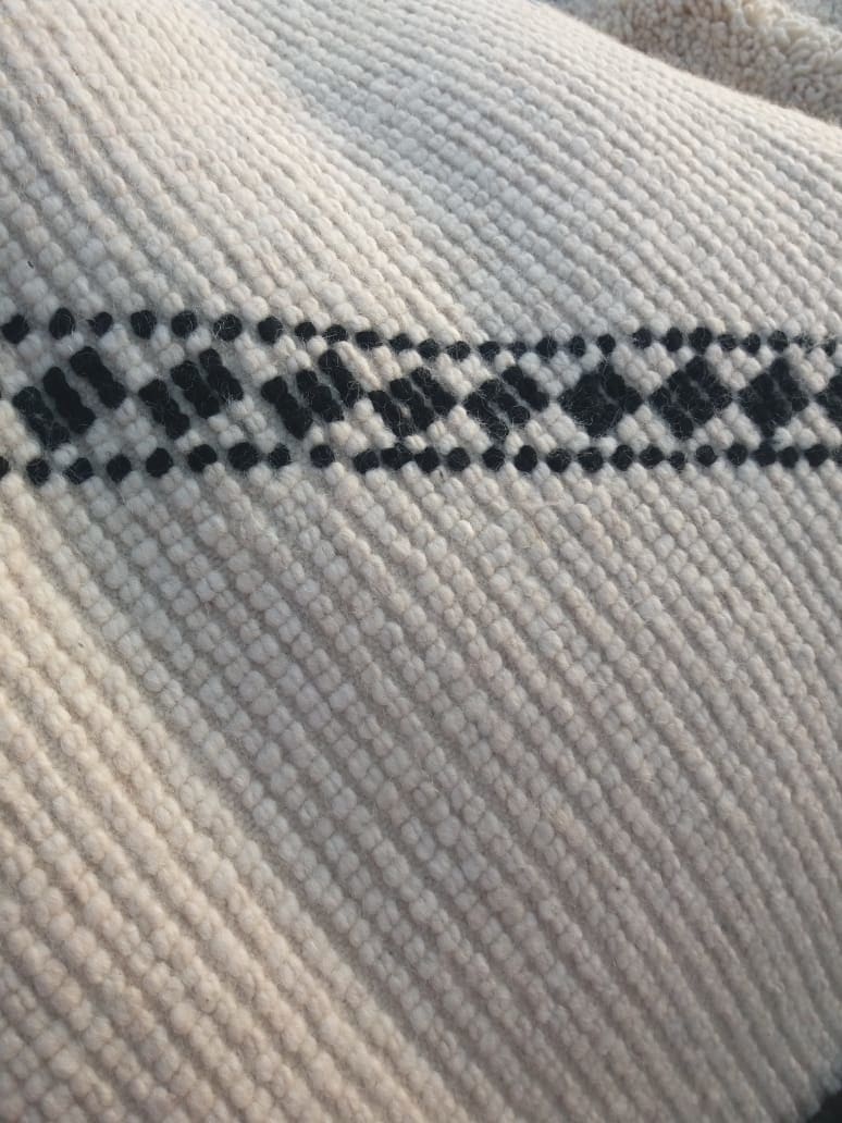  Pileknot Rug  Black, White Morocco