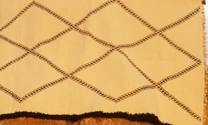  Pileknot Rug  Black, White Morocco