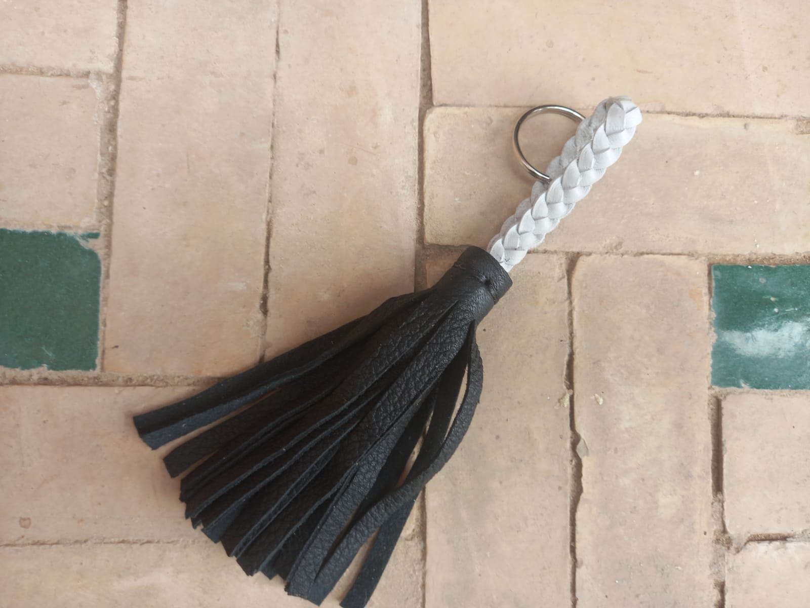  bag leather Black, White Morocco