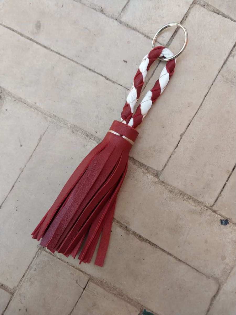  bag leather Red, White Morocco