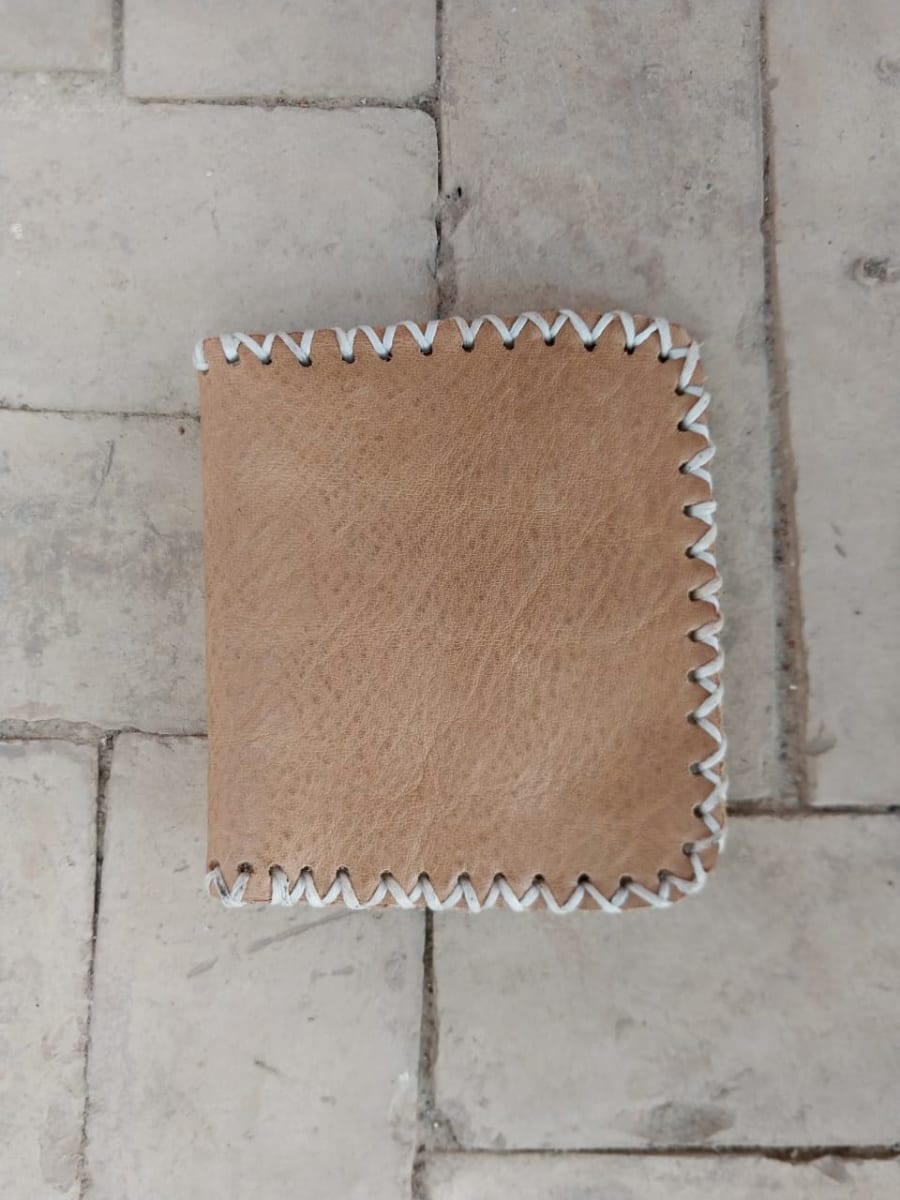   small bag leather and Sabra silk White Morocco