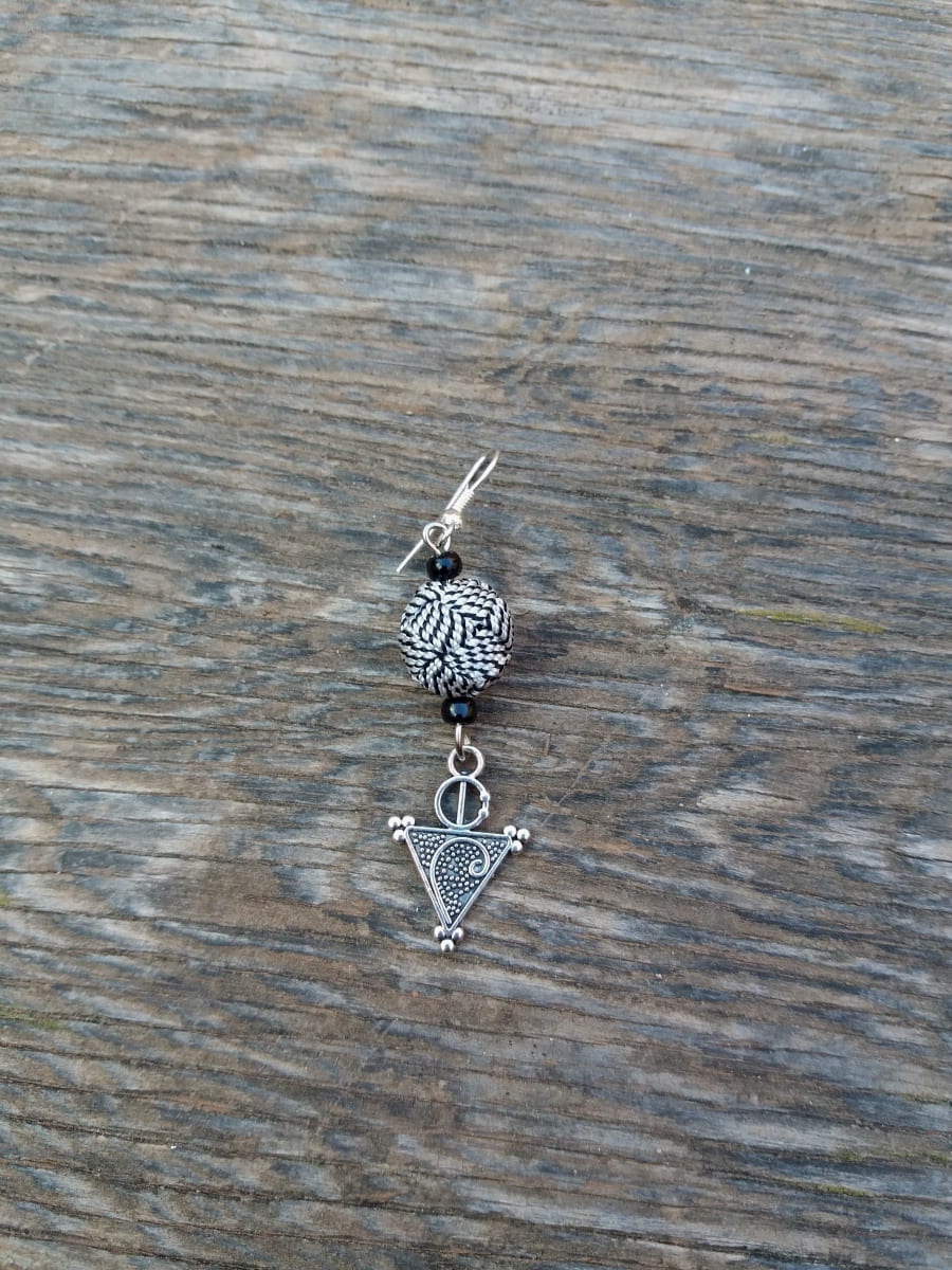 Button Dangle Earrings