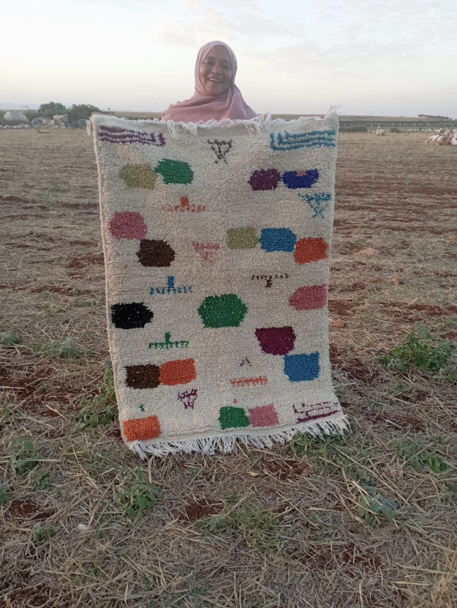  A rug  Colored Morocco