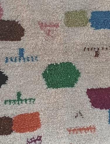  A rug  Colored Morocco