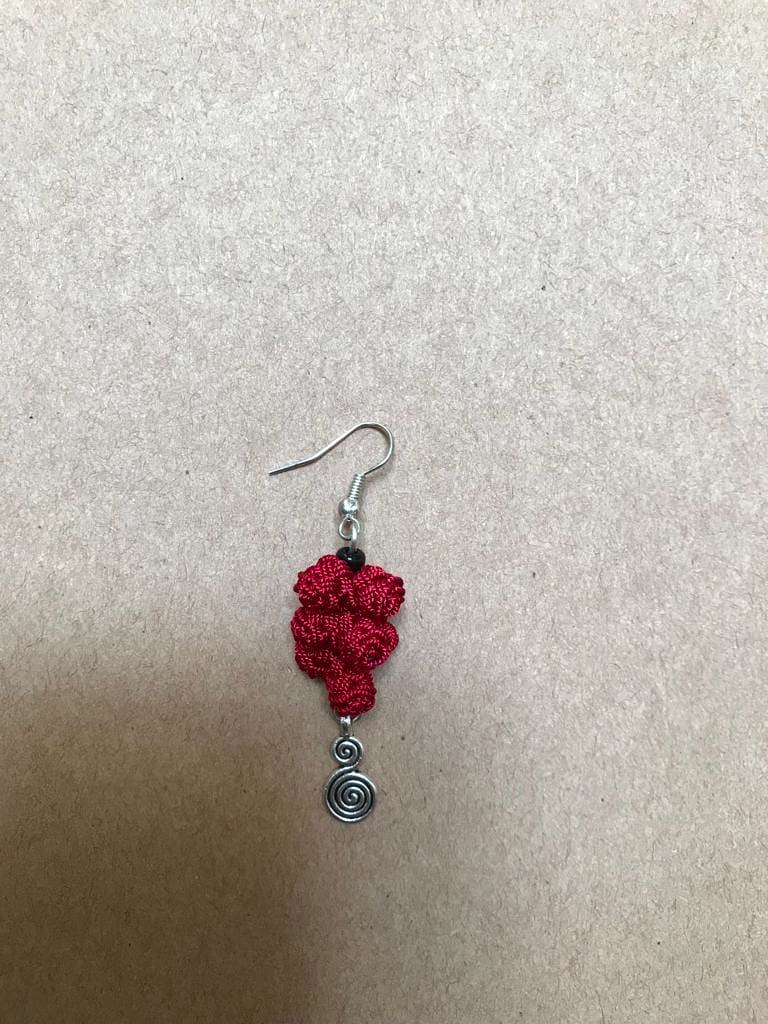 Button Dangle Earrings