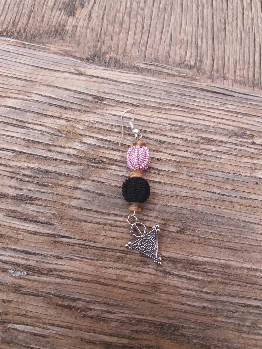 Button Dangle Earrings