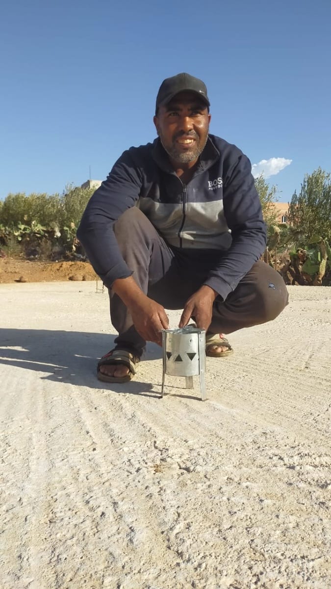  Charcoal stove Metal rod White Morocco