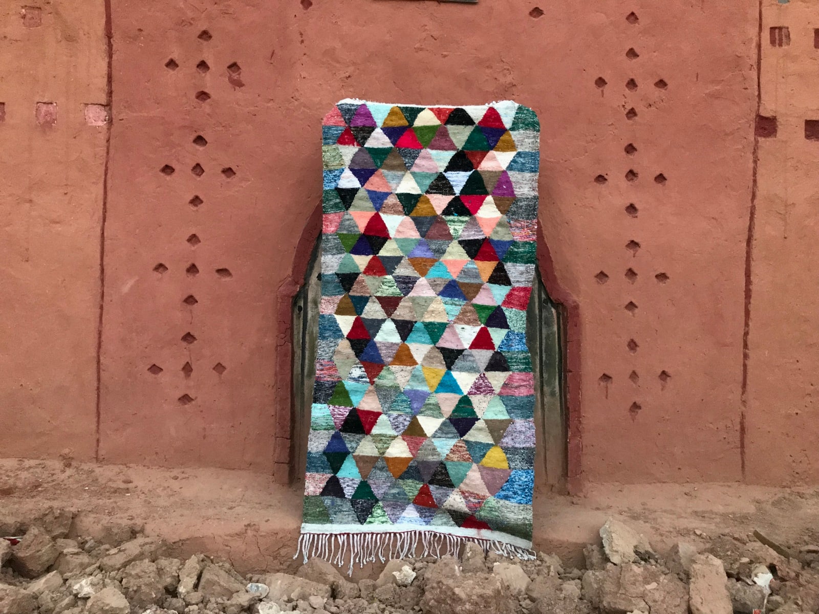  Boucherouite Up Cycled Thread  Colored Morocco