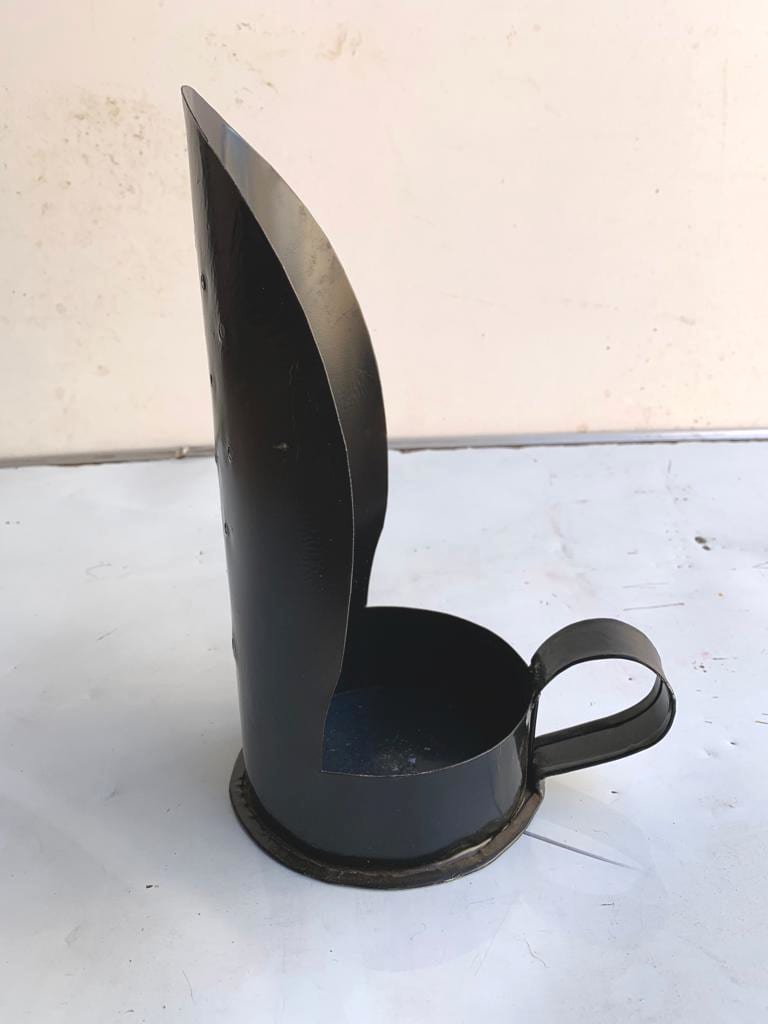  Candle sconce Tin Black Morocco