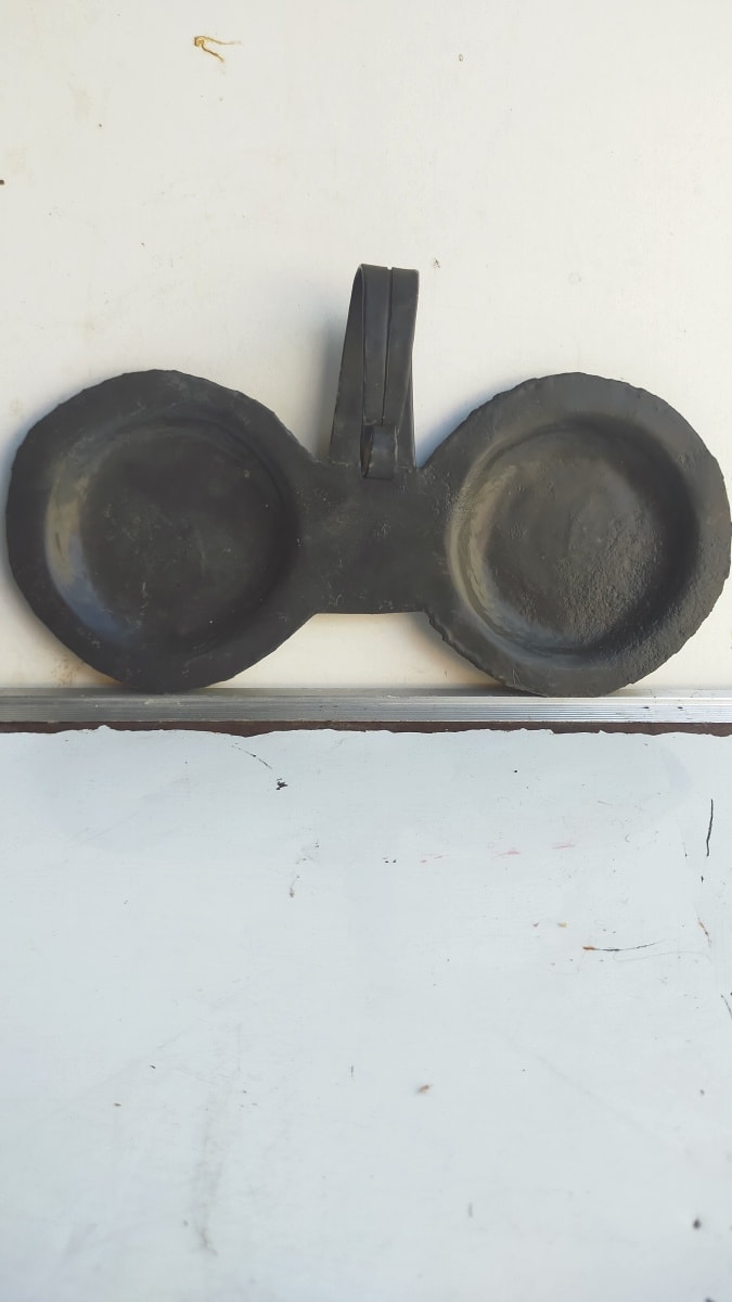  Candle sconce Tin Black Morocco
