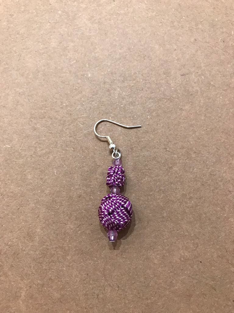 Ball and Button Earrings