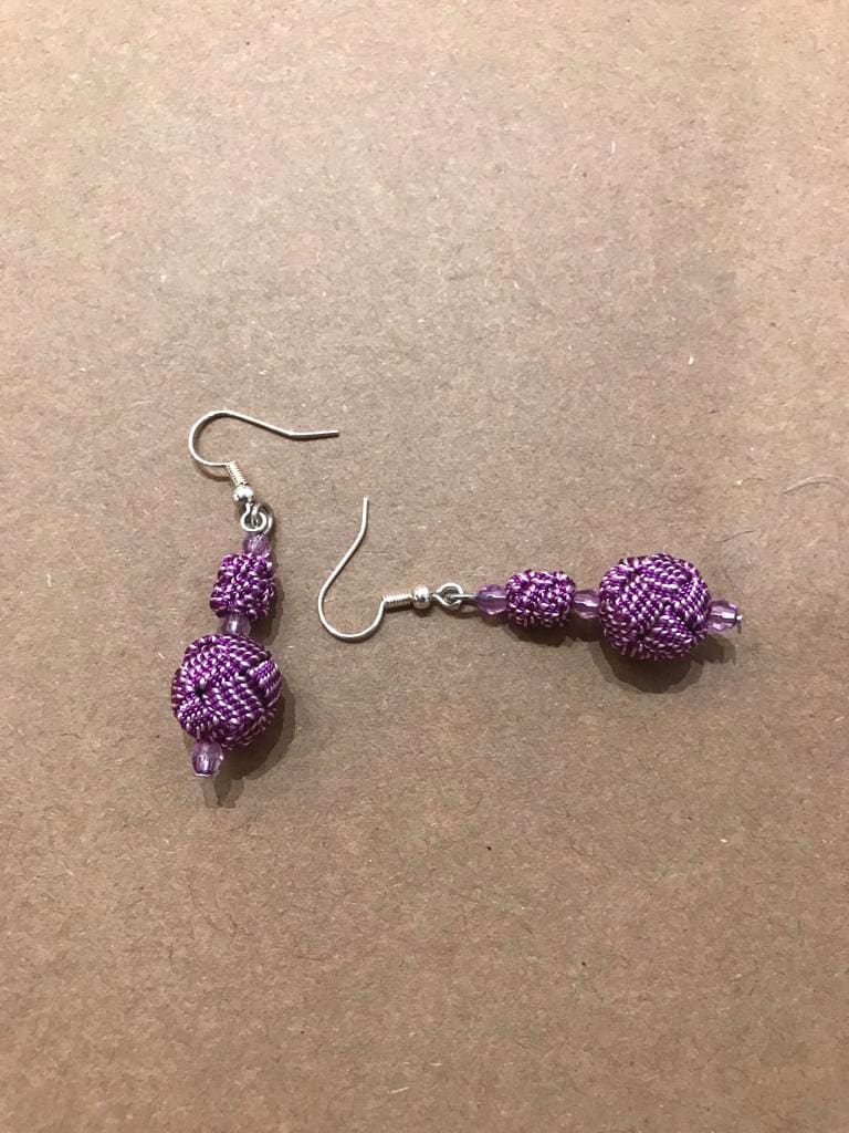 Ball and Button Earrings