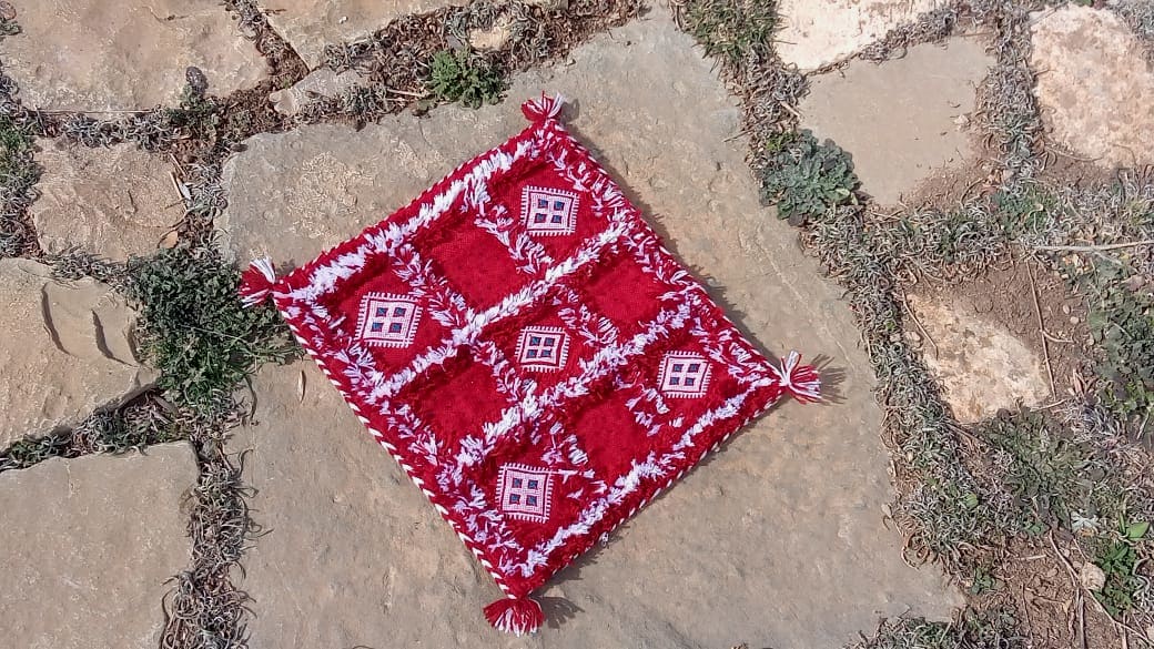  Cushions  Red, Blue Morocco