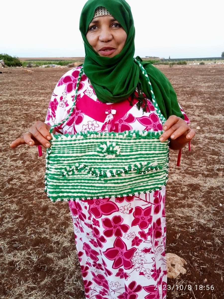  Money Bag  Green, White Morocco