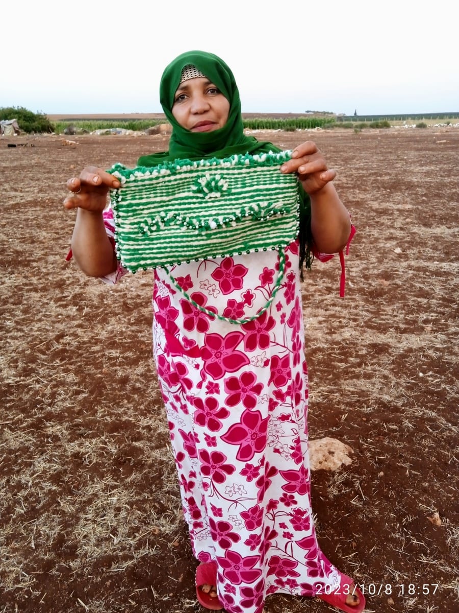  Money Bag  Green, White Morocco