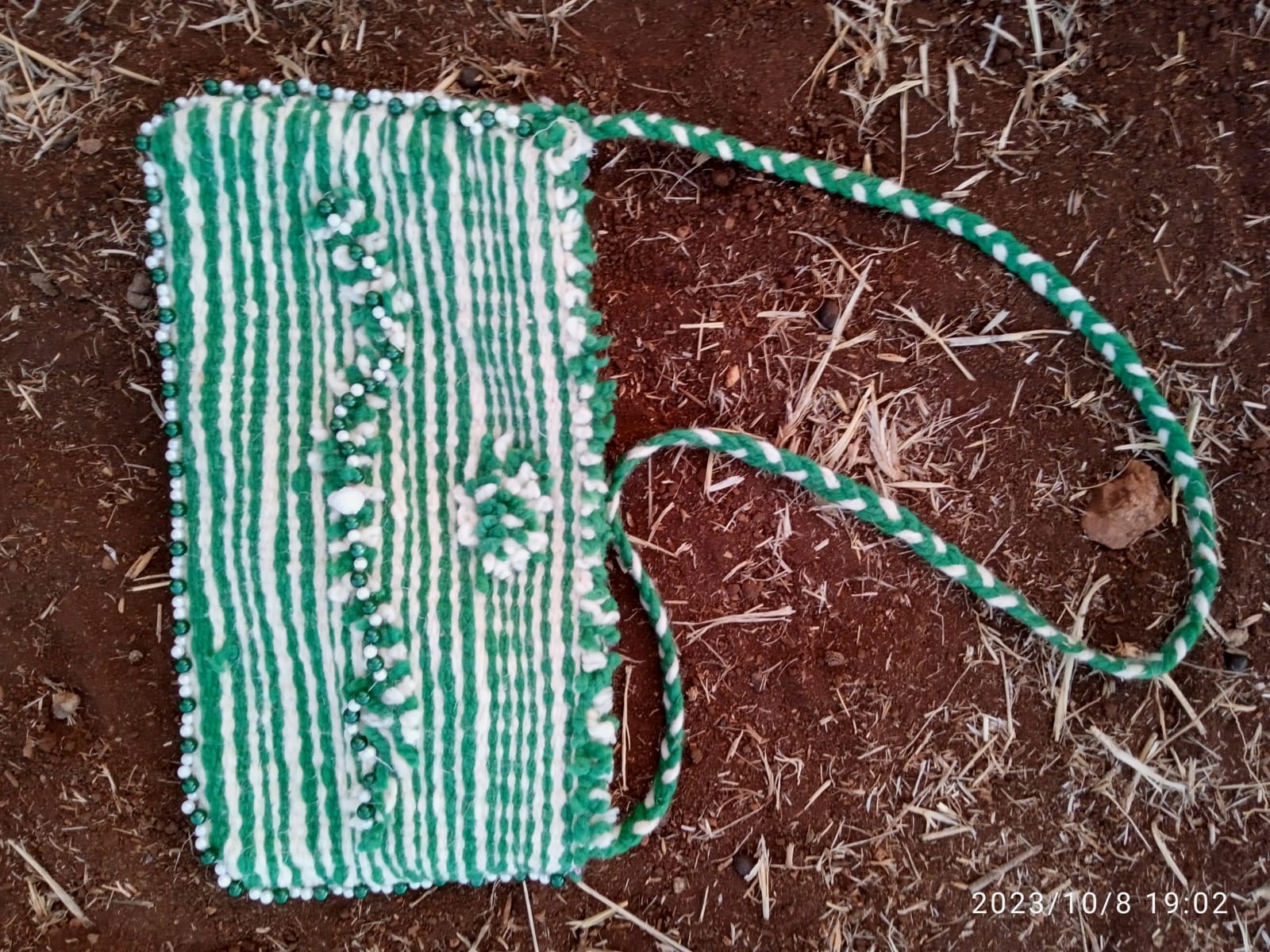  Money Bag  Green, White Morocco