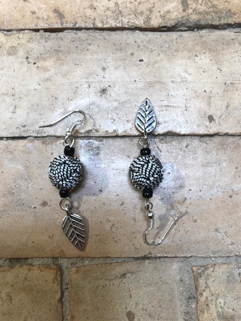 Button Dangle Earrings