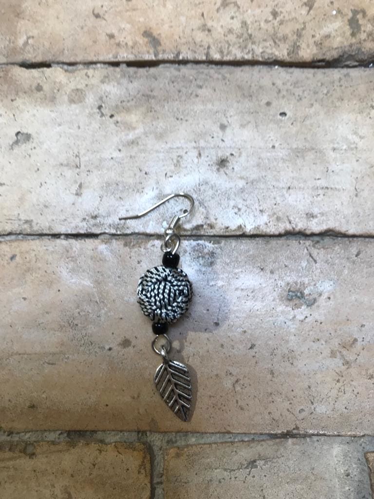 Button Dangle Earrings
