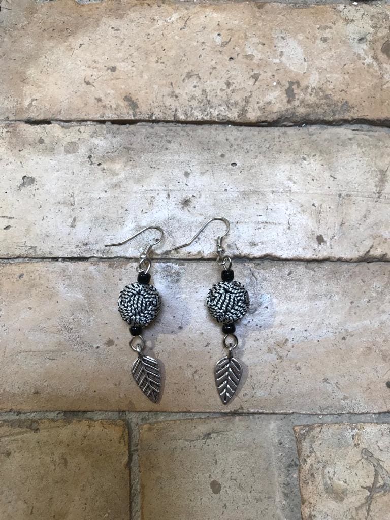 Button Dangle Earrings