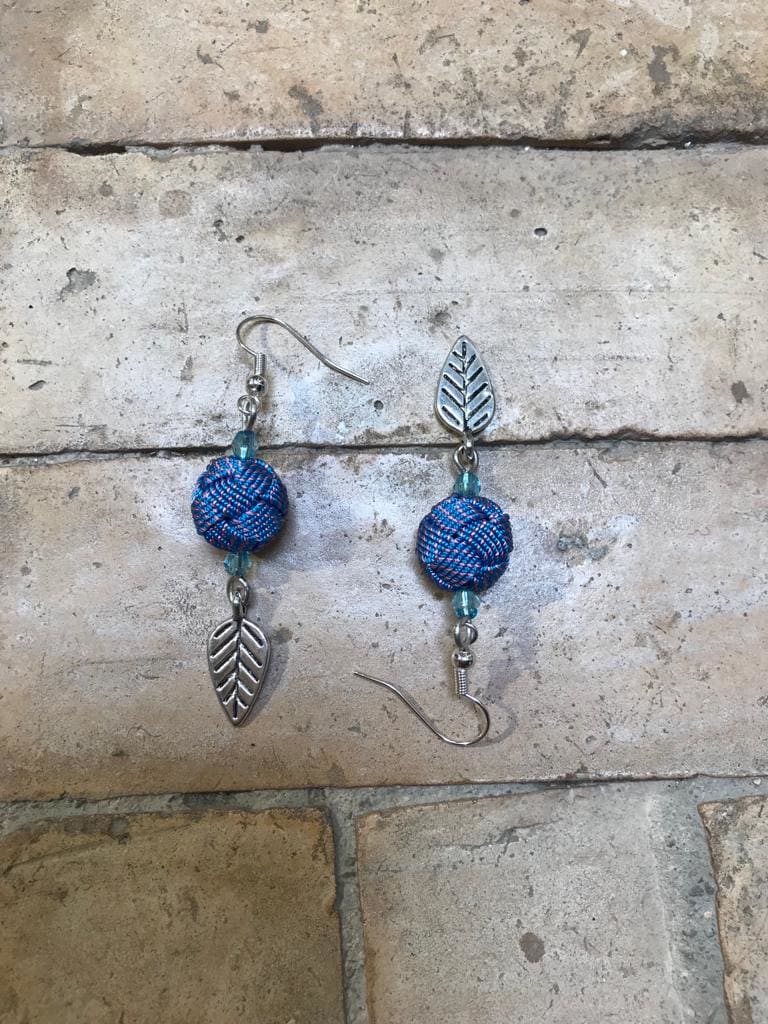 Button Dangle Earrings