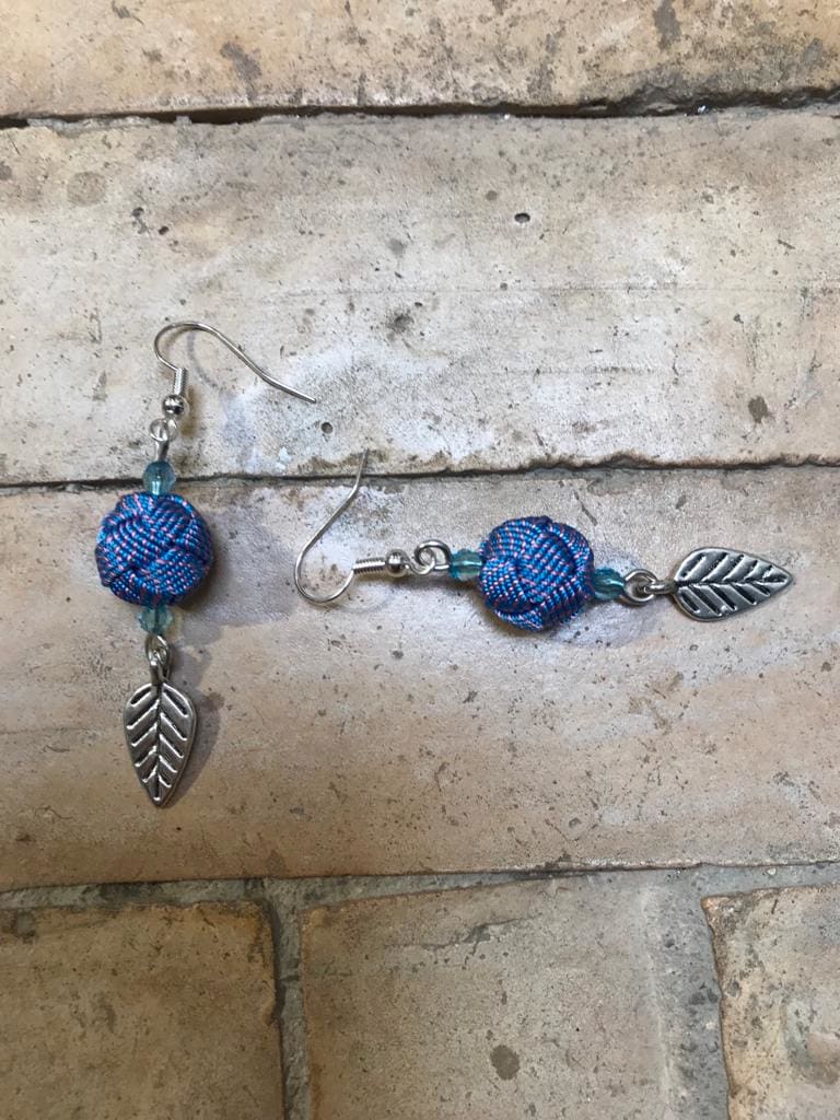 Button Dangle Earrings