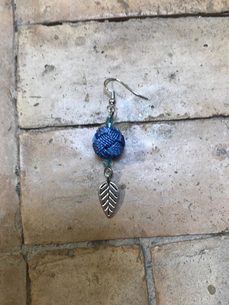 Button Dangle Earrings