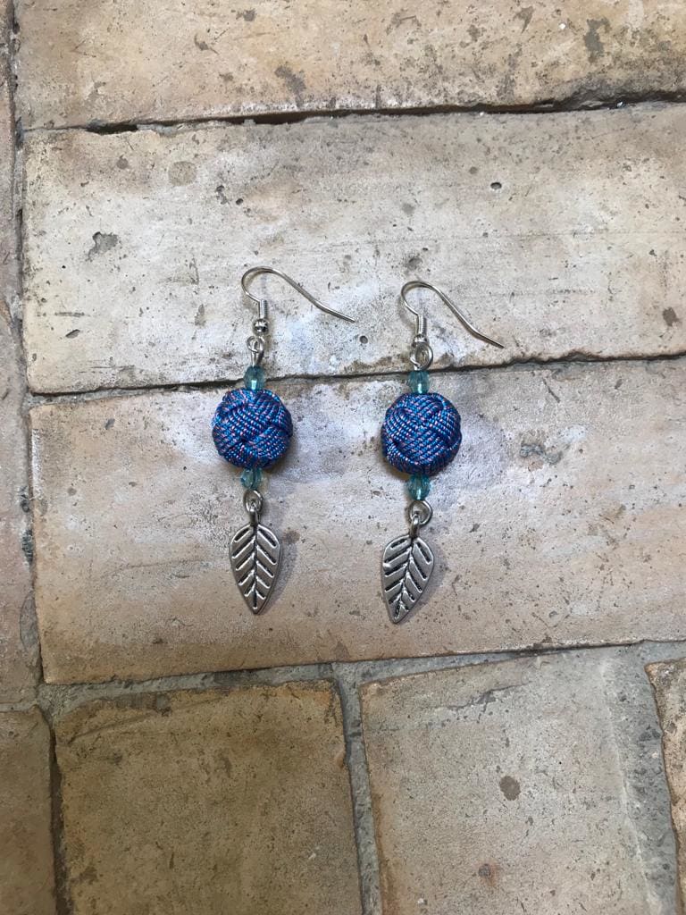 Button Dangle Earrings