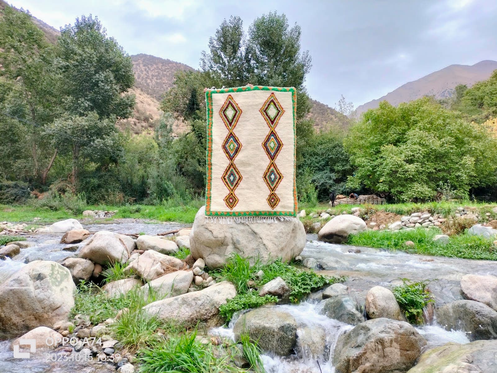  Handmade pileknot rug  Colored Morocco