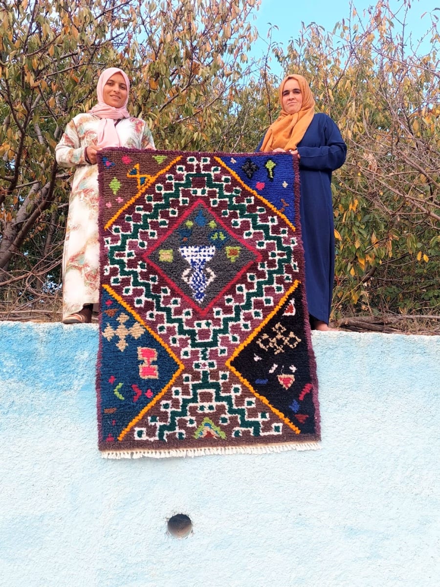  Handmade Rug  Colored Morocco