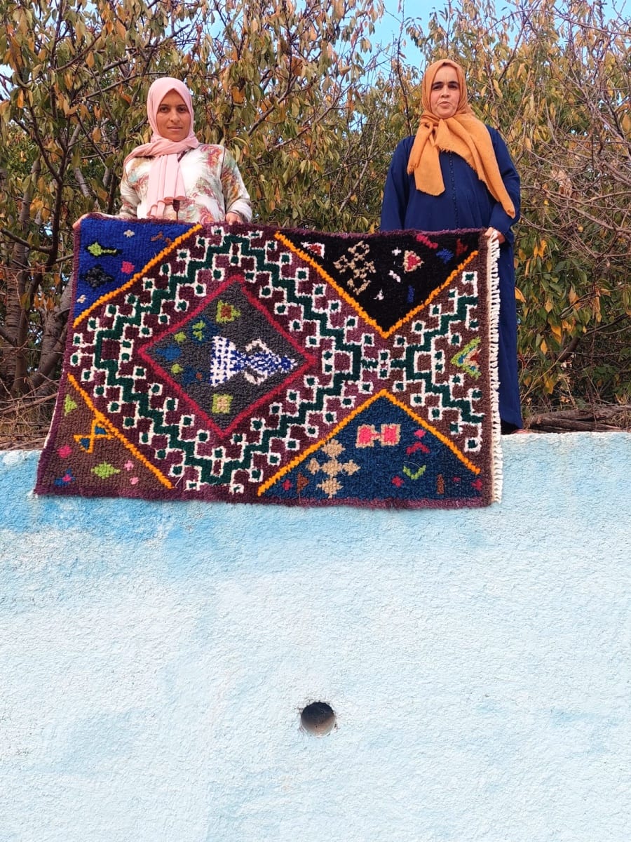  Handmade Rug  Colored Morocco